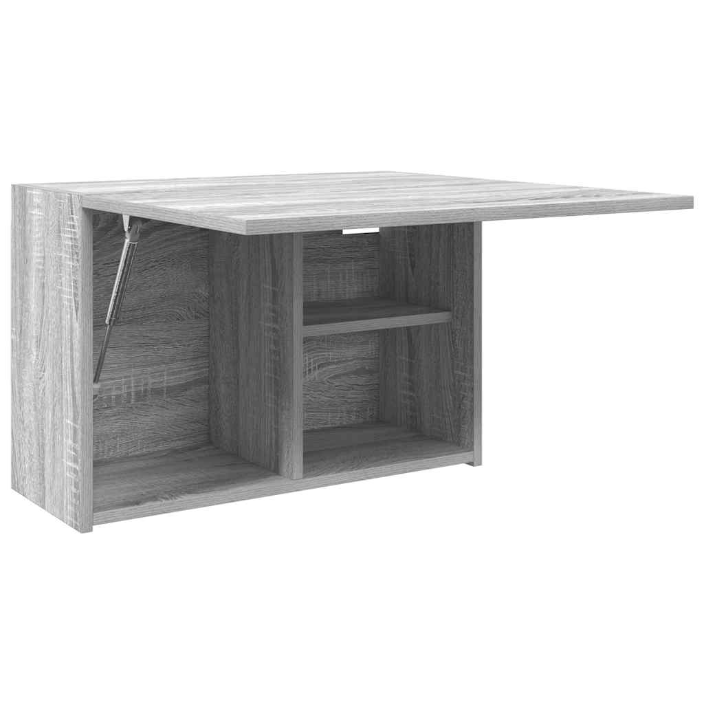 Badkamerwandkast 60x25x40 cm bewerkt hout grijs sonoma eiken is nu te koop bij PeponiXL, paradijselijk wonen!