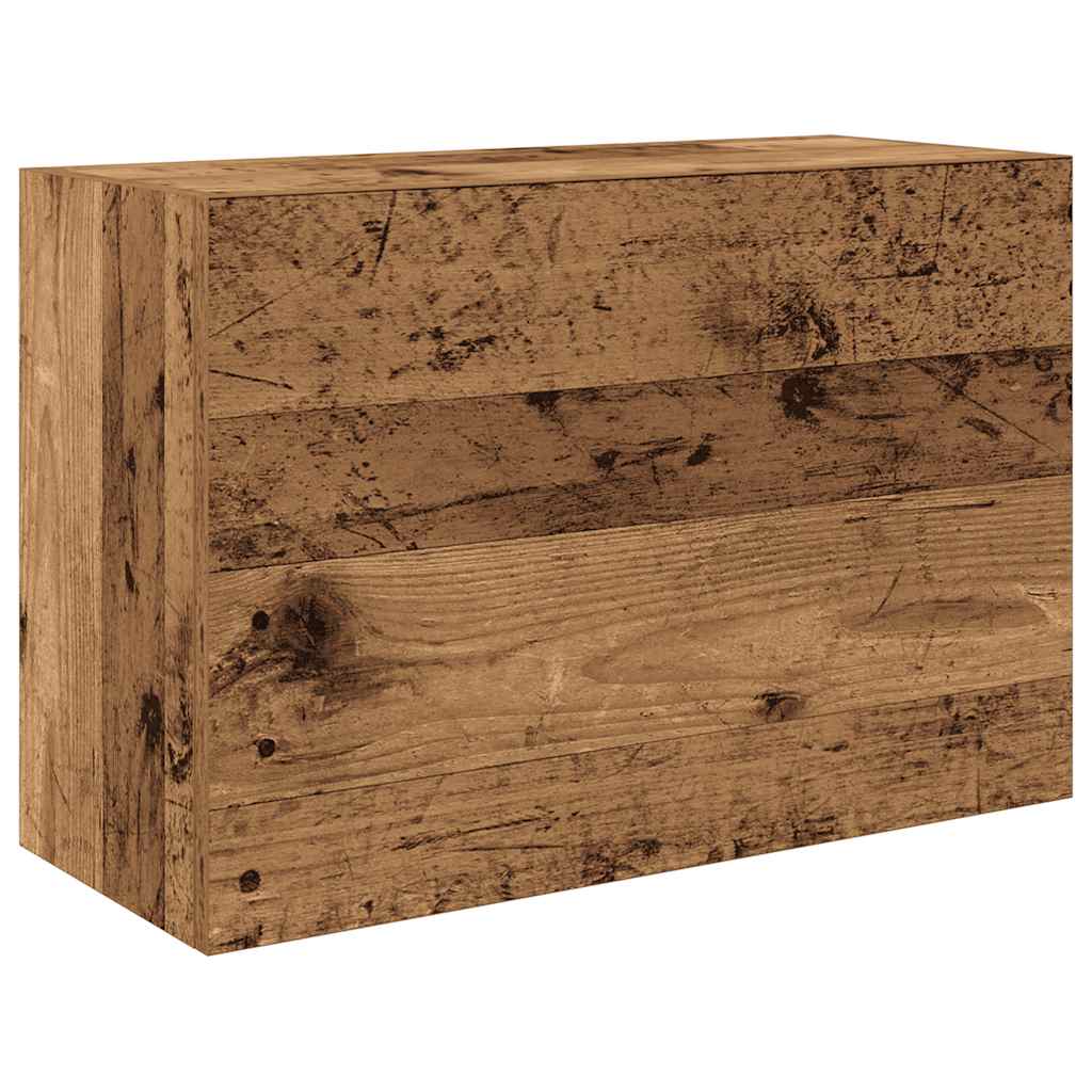 Badkamerwandkast 60x25x40 cm bewerkt hout oud houtkleurig is nu te koop bij PeponiXL, paradijselijk wonen!