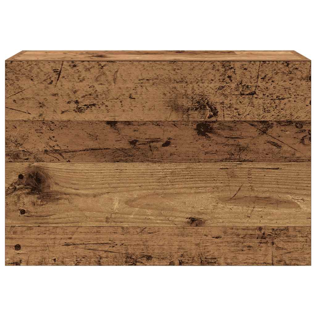 Badkamerwandkast 60x25x40 cm bewerkt hout oud houtkleurig is nu te koop bij PeponiXL, paradijselijk wonen!