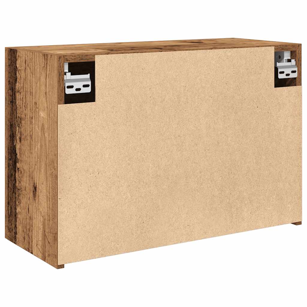 Badkamerwandkast 60x25x40 cm bewerkt hout oud houtkleurig is nu te koop bij PeponiXL, paradijselijk wonen!
