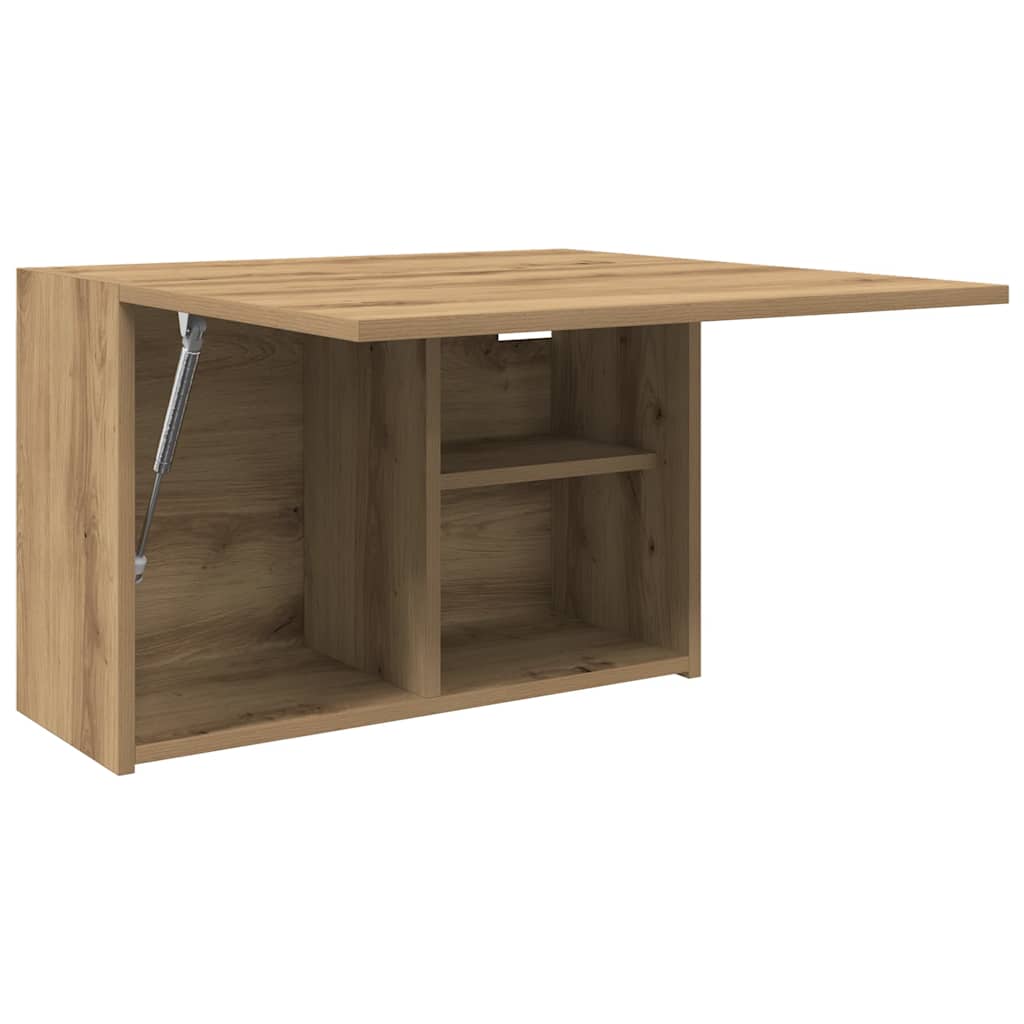 Badkamerwandkast 60x25x40 cm bewerkt hout artisanaal eikenkleur is nu te koop bij PeponiXL, paradijselijk wonen!