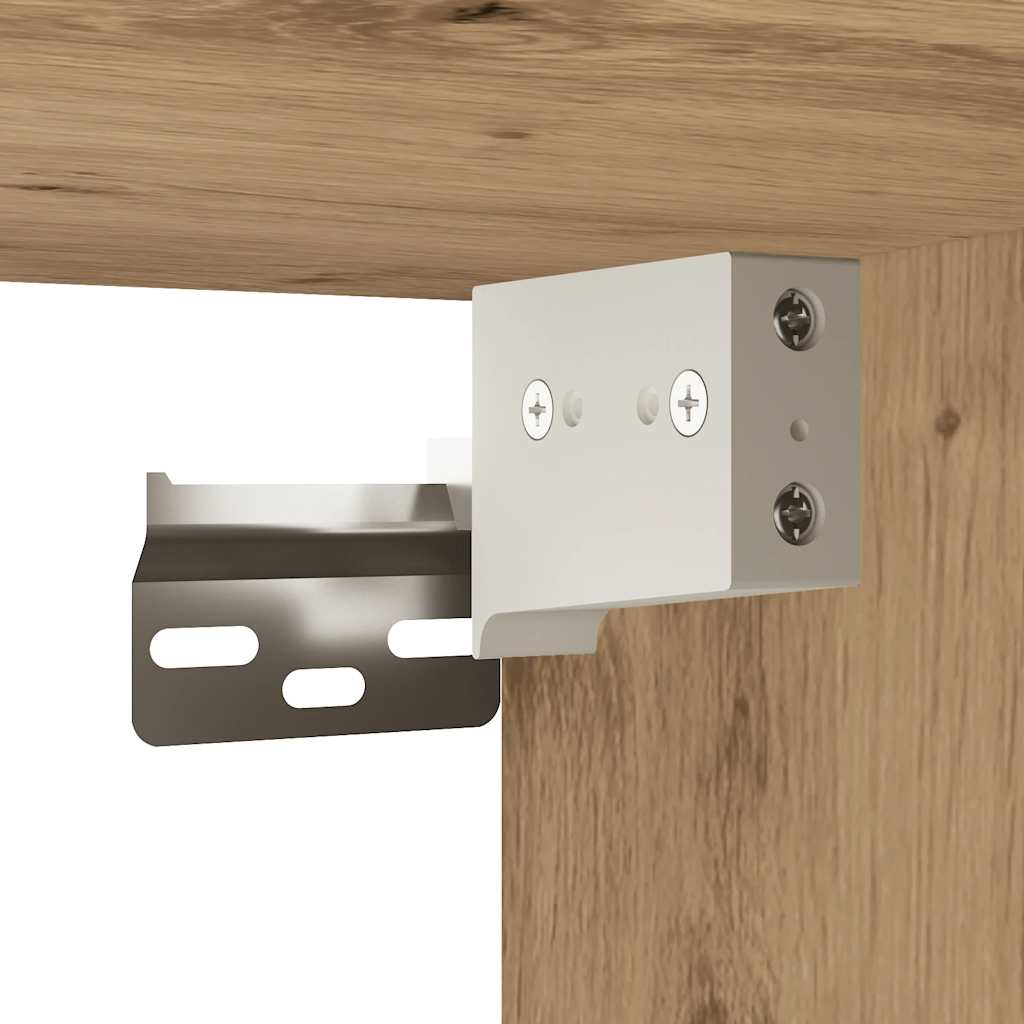 Badkamerwandkast 60x25x40 cm bewerkt hout artisanaal eikenkleur is nu te koop bij PeponiXL, paradijselijk wonen!