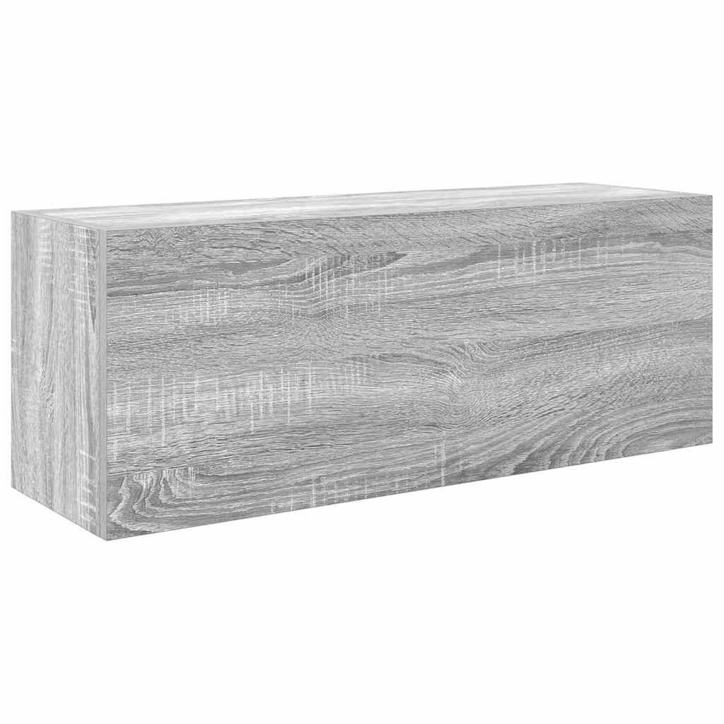 Badkamerwandkast 80x25x30 cm bewerkt hout grijs sonoma eiken is nu te koop bij PeponiXL, paradijselijk wonen!