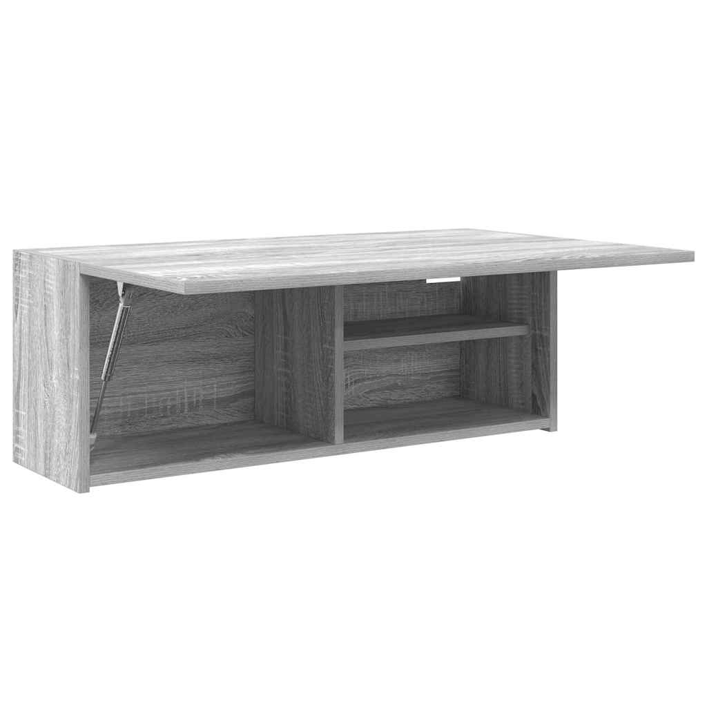 Badkamerwandkast 80x25x30 cm bewerkt hout grijs sonoma eiken is nu te koop bij PeponiXL, paradijselijk wonen!