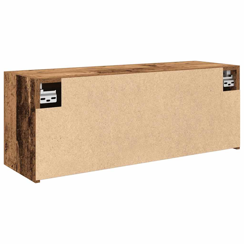 Badkamerwandkast 80x25x30 cm bewerkt hout oud houtkleurig is nu te koop bij PeponiXL, paradijselijk wonen!