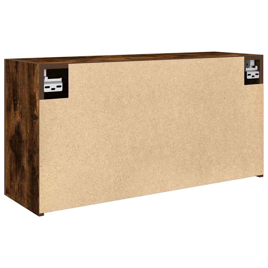Badkamerwandkast 80x25x40 cm bewerkt hout gerookt eikenkleurig is nu te koop bij PeponiXL, paradijselijk wonen!