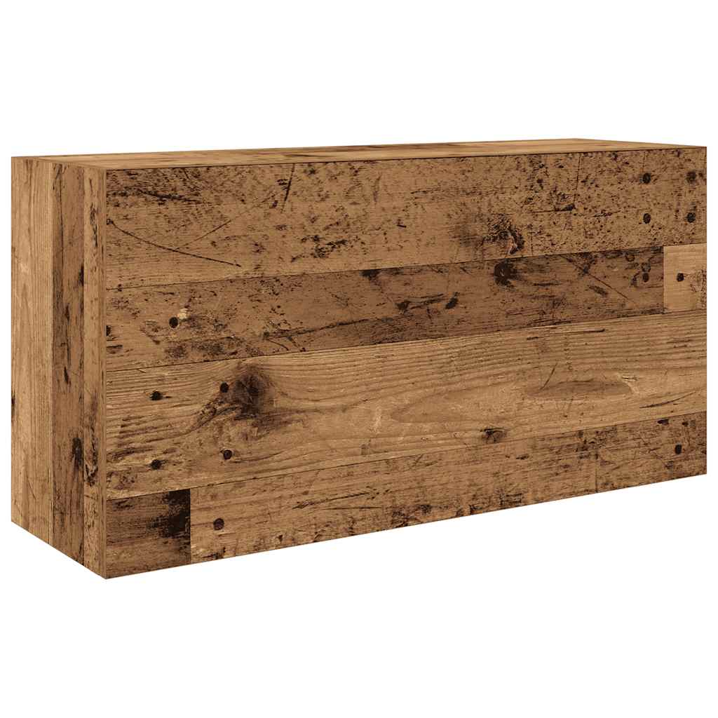 Badkamerwandkast 80x25x40 cm bewerkt hout oud houtkleurig is nu te koop bij PeponiXL, paradijselijk wonen!