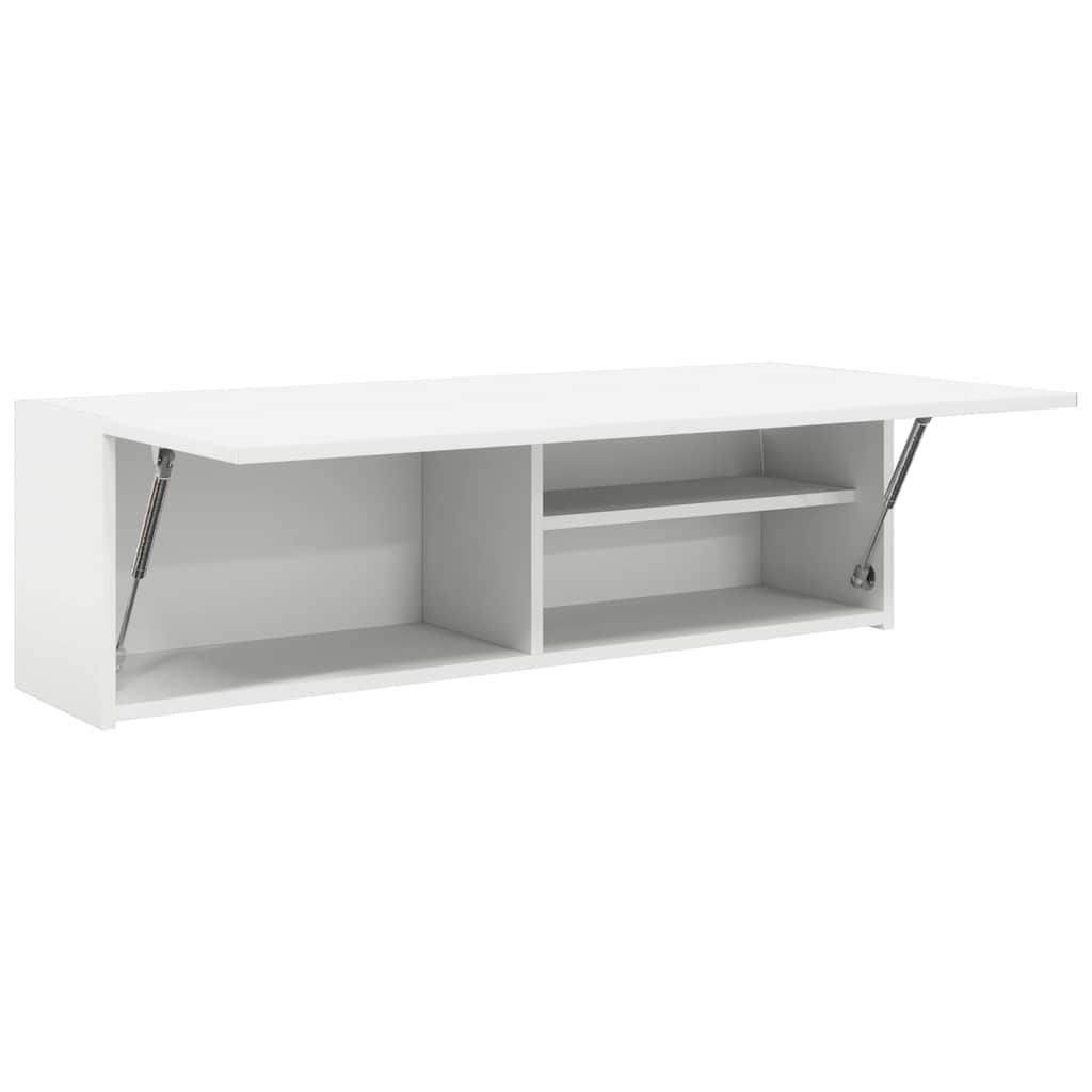Badkamerwandkast 100x25x30 cm bewerkt hout wit is nu te koop bij PeponiXL, paradijselijk wonen!
