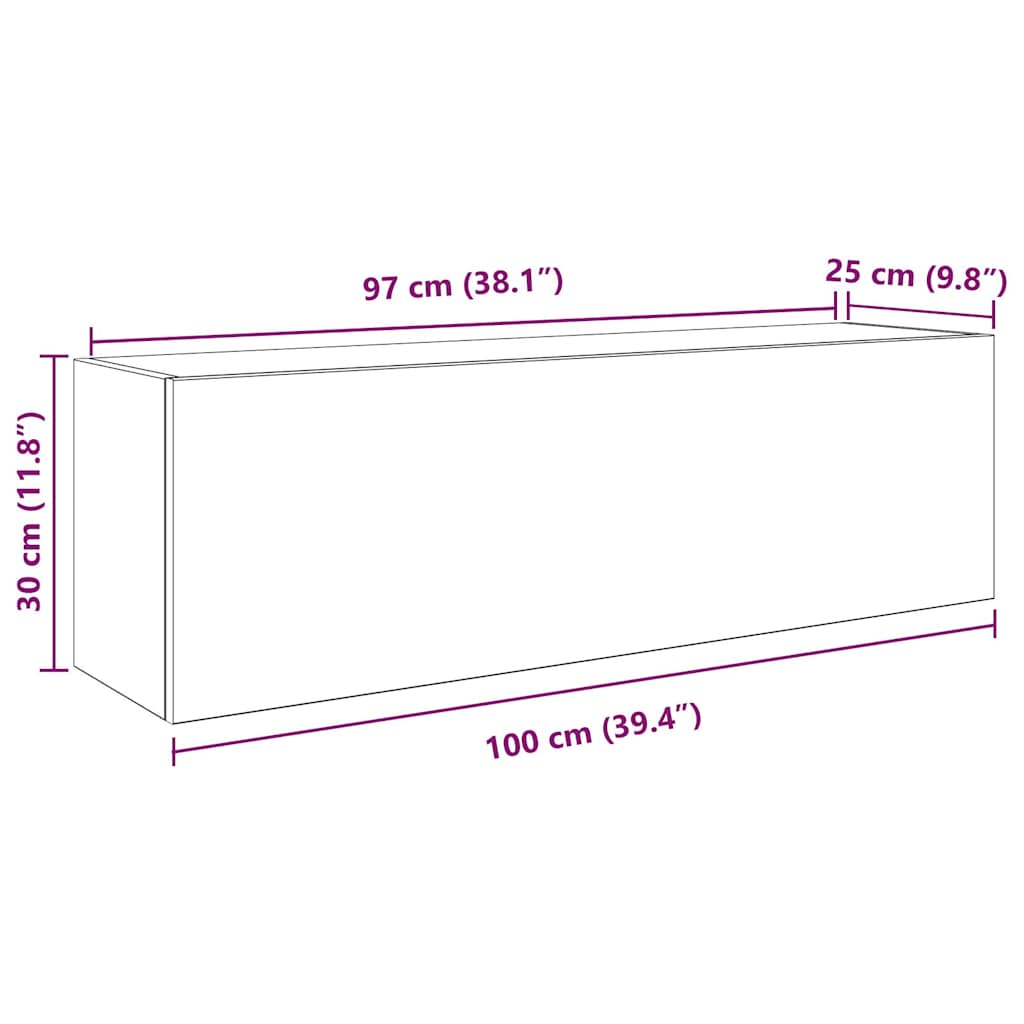 Badkamerwandkast 100x25x30 cm bewerkt hout zwart is nu te koop bij PeponiXL, paradijselijk wonen!