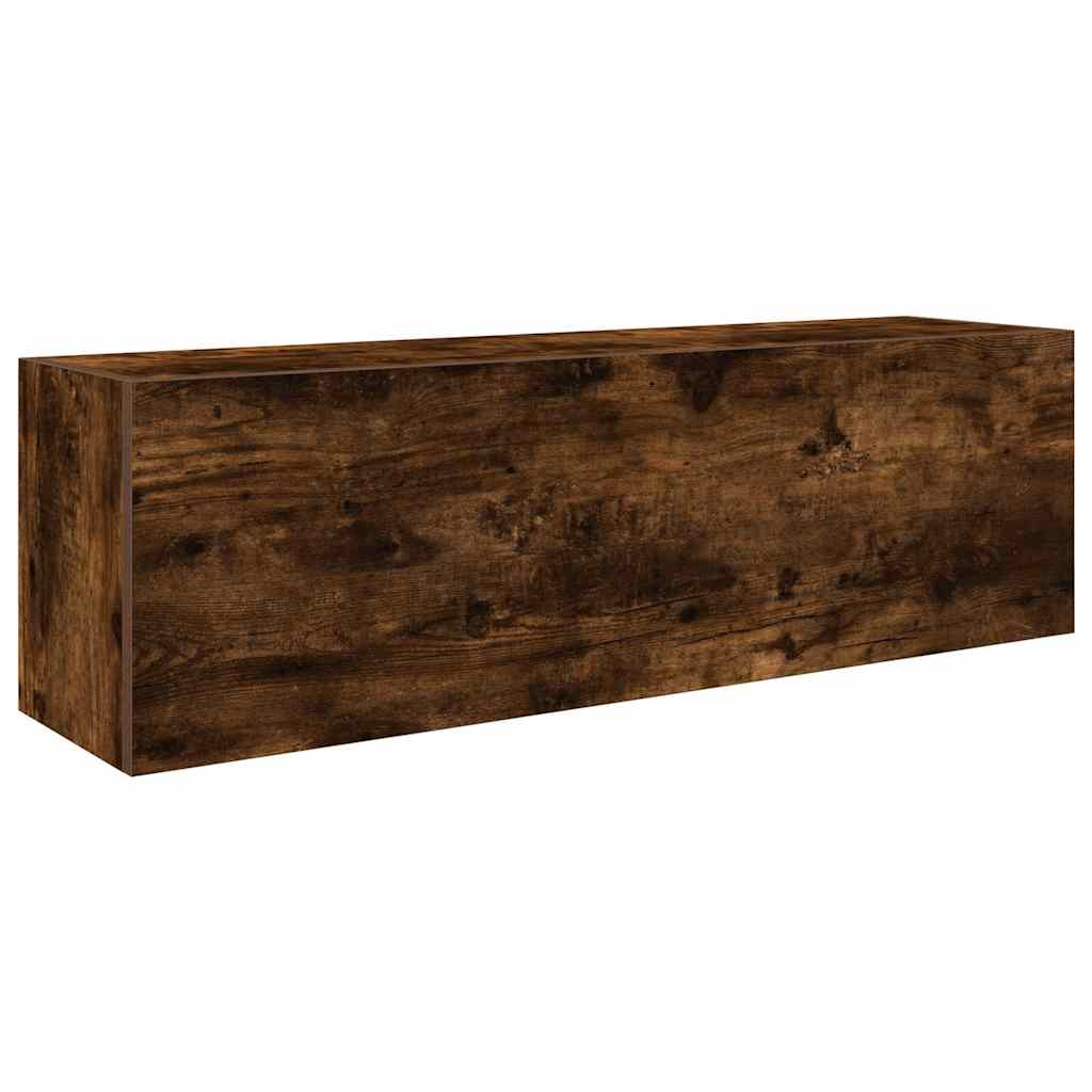 Badkamerwandkast 100x25x30 cm bewerkt hout gerookt eikenkleurig is nu te koop bij PeponiXL, paradijselijk wonen!