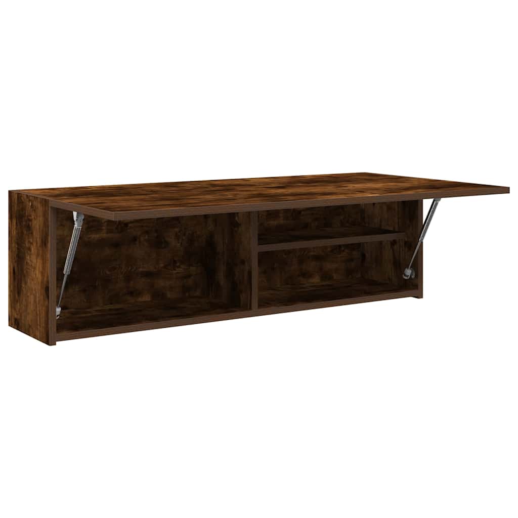 Badkamerwandkast 100x25x30 cm bewerkt hout gerookt eikenkleurig is nu te koop bij PeponiXL, paradijselijk wonen!