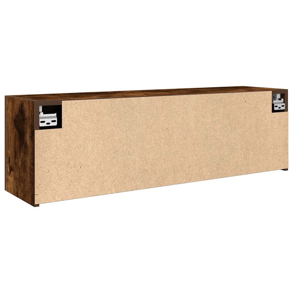 Badkamerwandkast 100x25x30 cm bewerkt hout gerookt eikenkleurig is nu te koop bij PeponiXL, paradijselijk wonen!