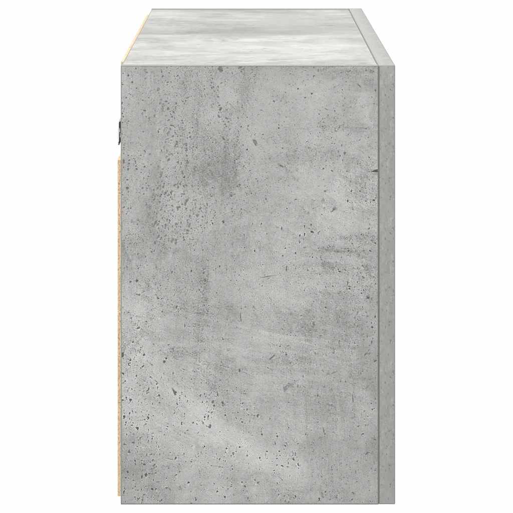 Badkamerwandkast 100x25x40 cm bewerkt hout betongrijs is nu te koop bij PeponiXL, paradijselijk wonen!