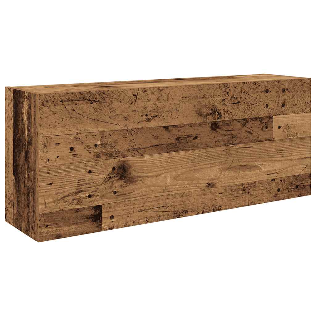 Badkamerwandkast 100x25x40 cm bewerkt hout oud houtkleurig is nu te koop bij PeponiXL, paradijselijk wonen!