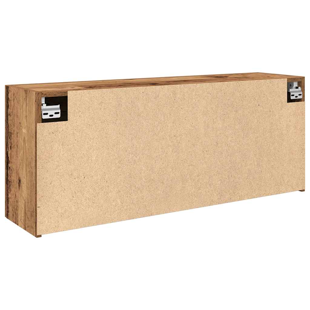 Badkamerwandkast 100x25x40 cm bewerkt hout oud houtkleurig is nu te koop bij PeponiXL, paradijselijk wonen!