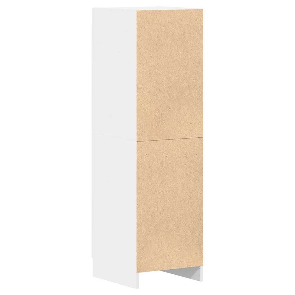 Keukenkast 38x41,5x131,5 cm bewerkt hout wit is nu te koop bij PeponiXL, paradijselijk wonen!