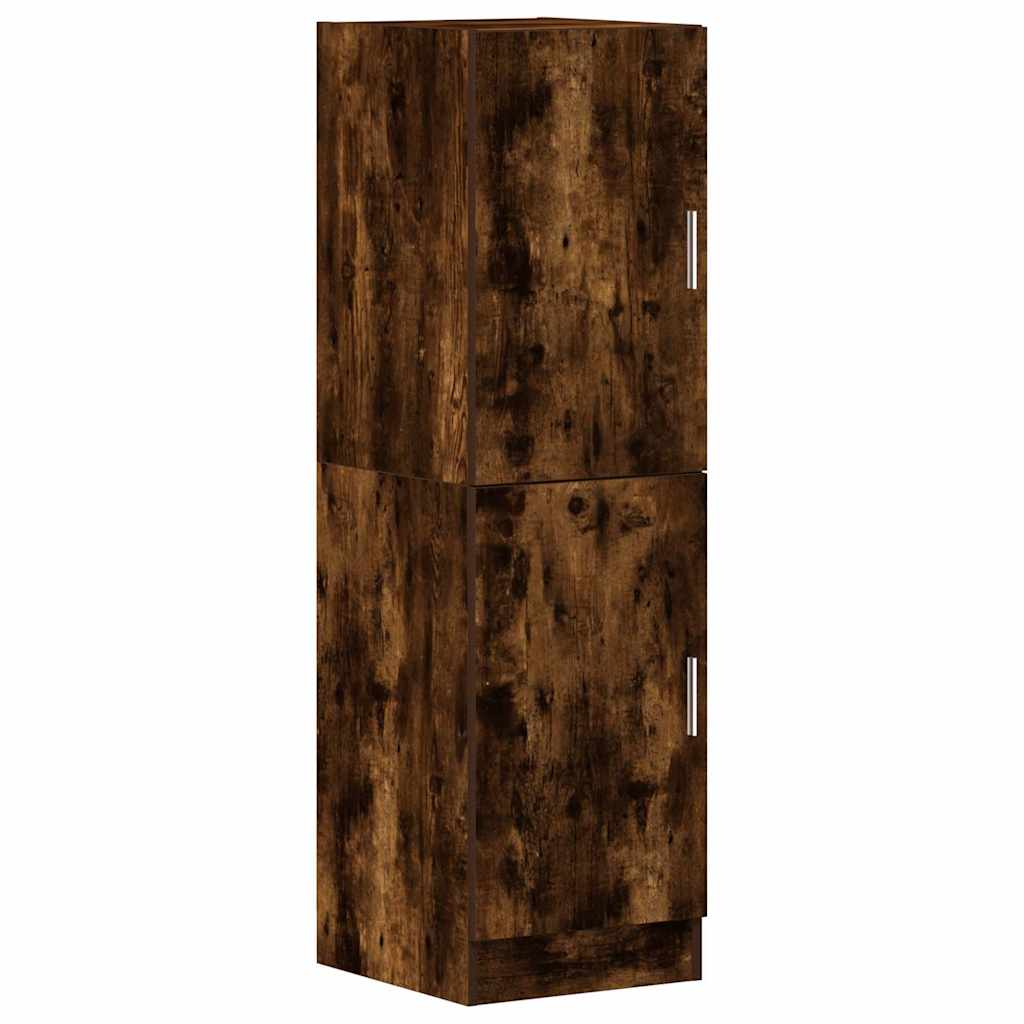 Keukenkast 38x41,5x131,5 cm bewerkt hout gerookt eikenkleurig is nu te koop bij PeponiXL, paradijselijk wonen!