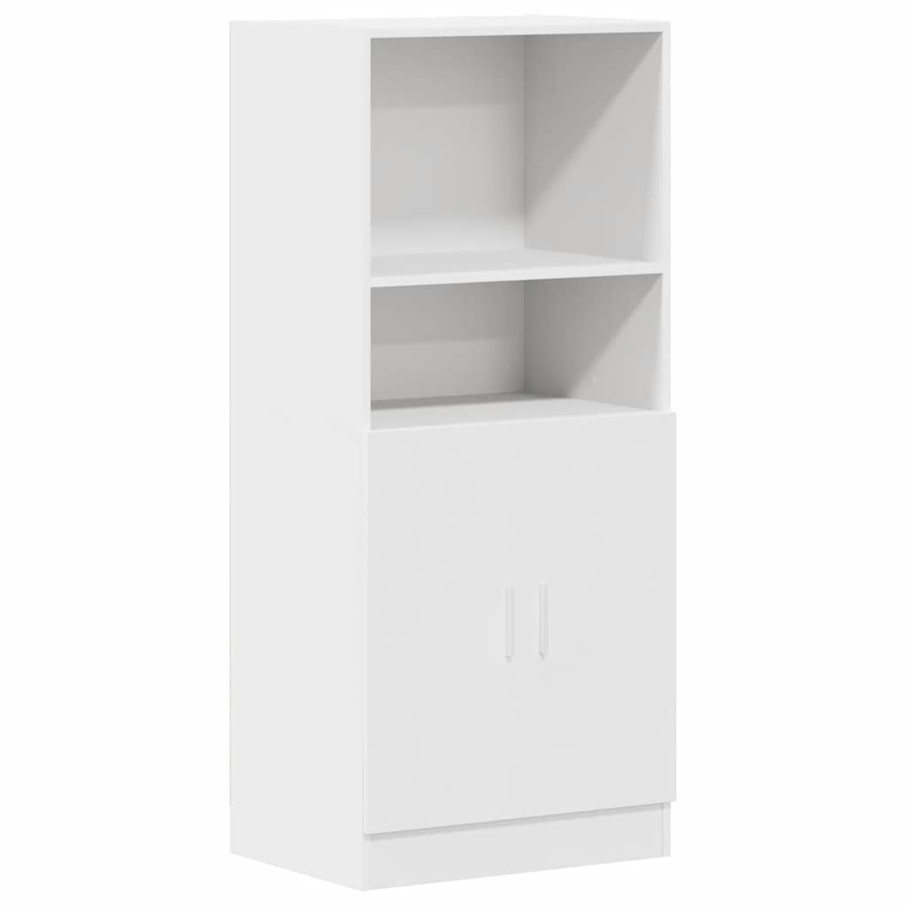 Keukenkast 57x41,5x131,5 cm bewerkt hout wit is nu te koop bij PeponiXL, paradijselijk wonen!