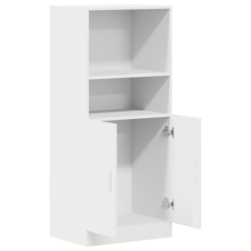 Keukenkast 57x41,5x131,5 cm bewerkt hout wit is nu te koop bij PeponiXL, paradijselijk wonen!