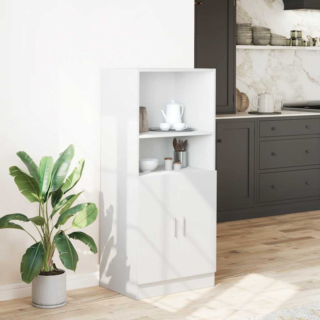 Keukenkast 57x41,5x131,5 cm bewerkt hout wit is nu te koop bij PeponiXL, paradijselijk wonen!