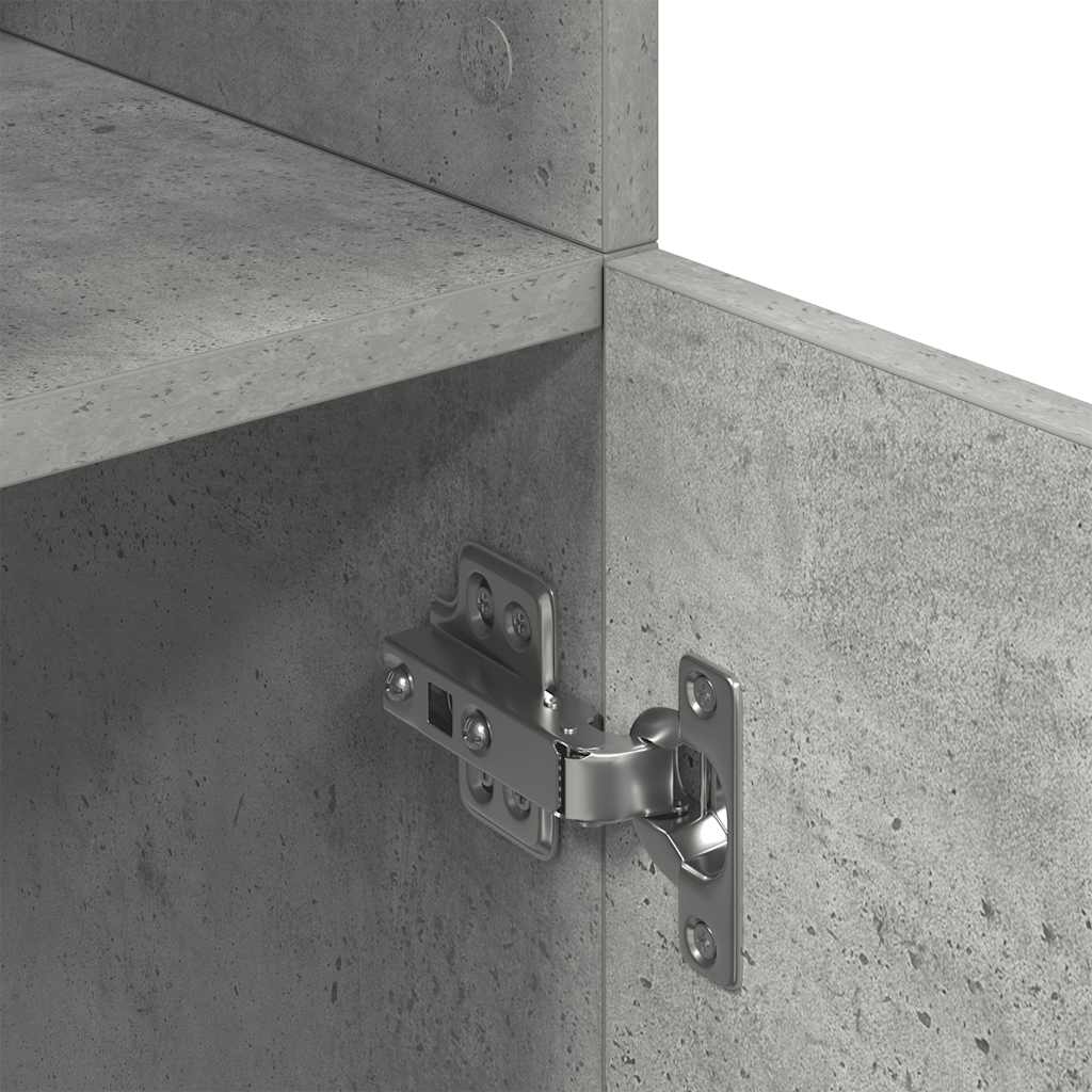 Keukenkast 57x41,5x131,5 cm bewerkt hout betongrijs is nu te koop bij PeponiXL, paradijselijk wonen!