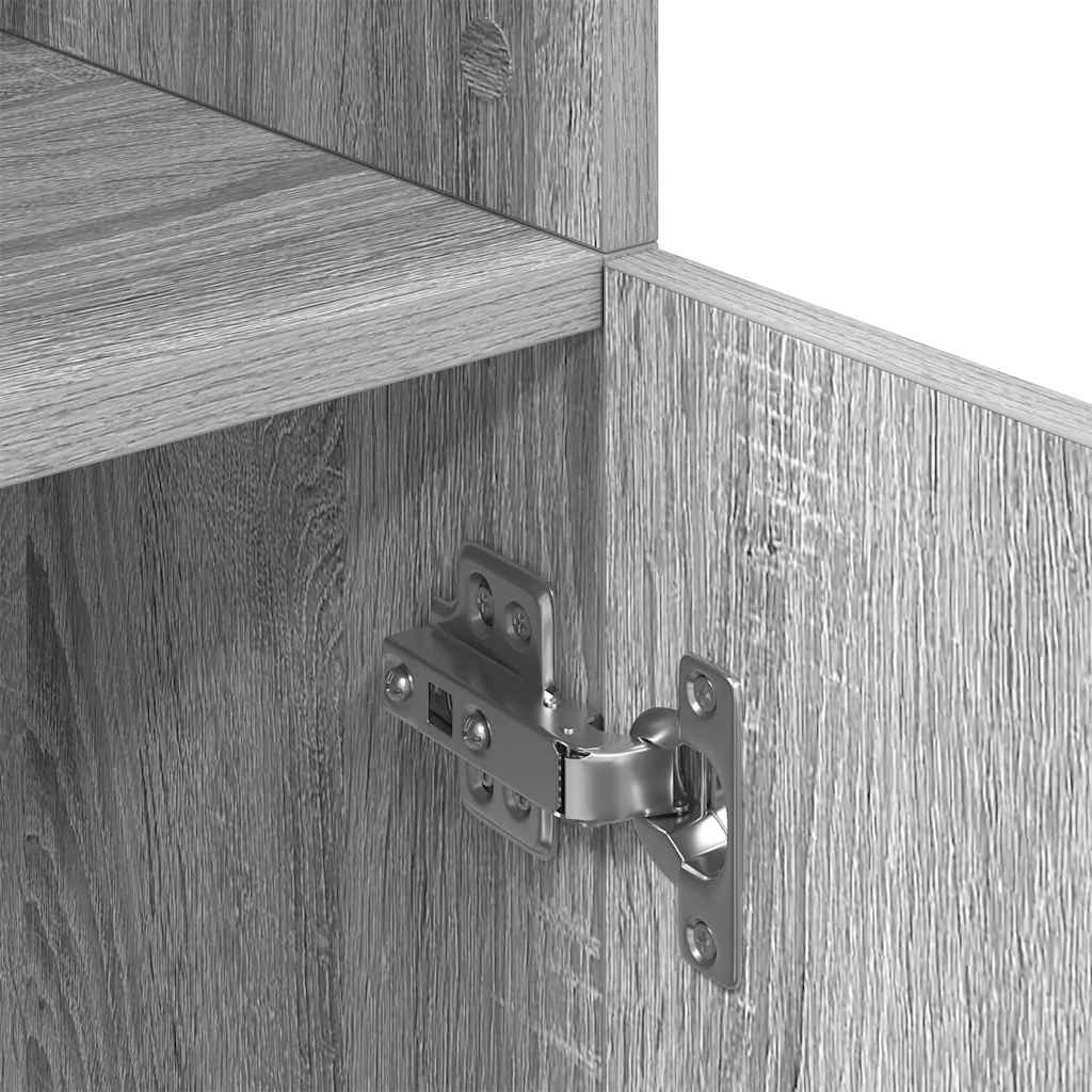 Keukenkast 57x41,5x131,5 cm bewerkt hout grijs sonoma eiken is nu te koop bij PeponiXL, paradijselijk wonen!