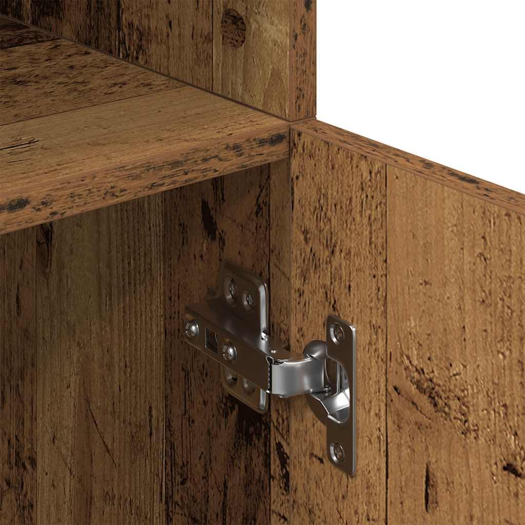 Keukenkast 57x41,5x131,5 cm bewerkt hout oud houtkleurig is nu te koop bij PeponiXL, paradijselijk wonen!
