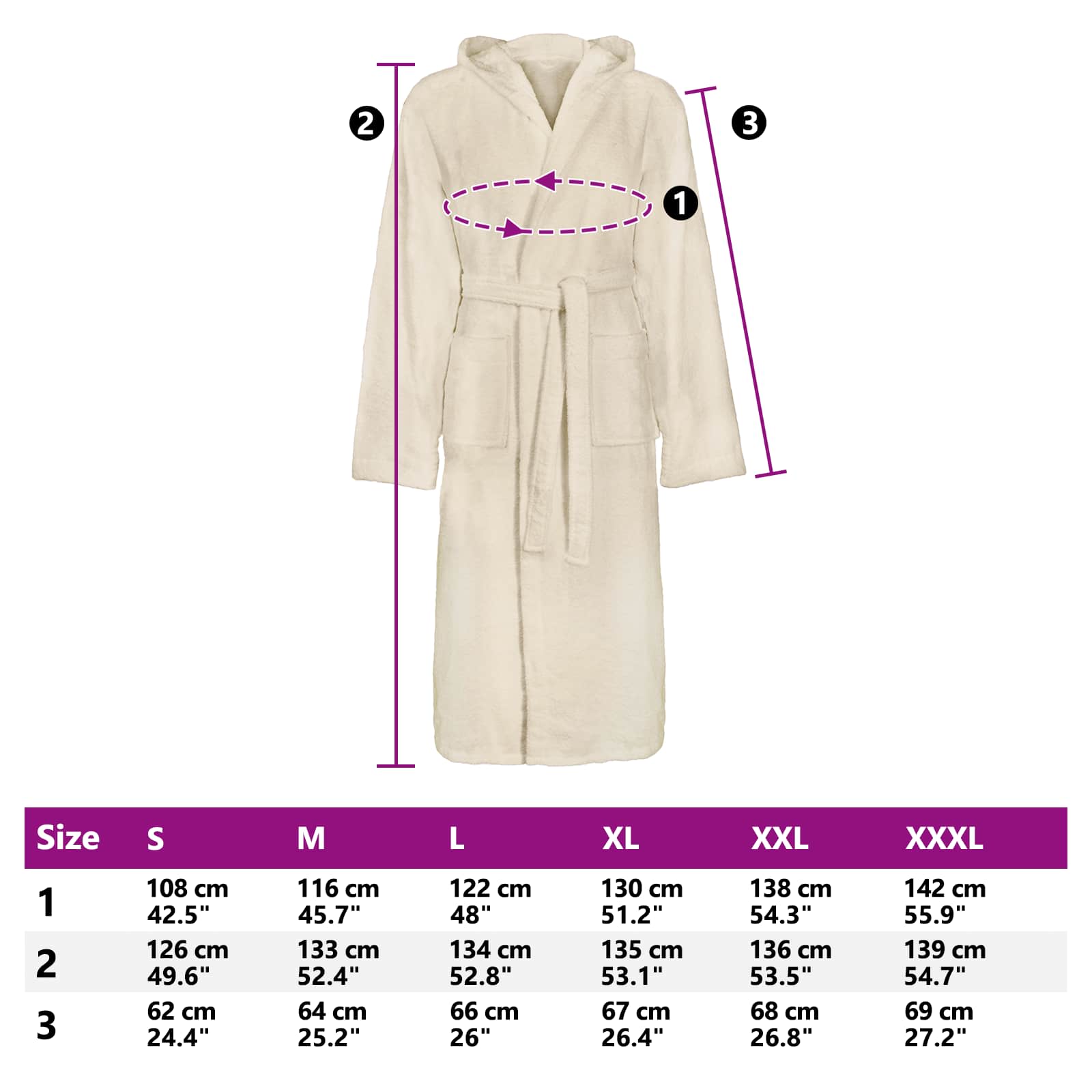 Badjas KINN Crème XXXL Katoen is nu te koop bij PeponiXL, paradijselijk wonen!