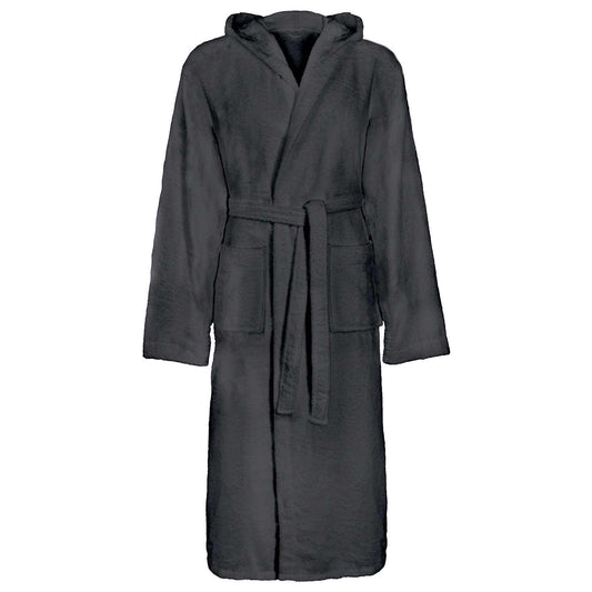 Badjas KINN Antraciet XL Katoen is nu te koop bij PeponiXL, paradijselijk wonen!