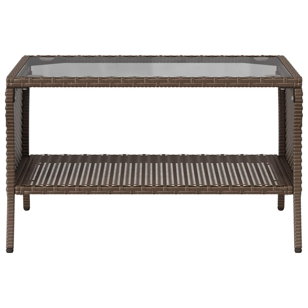 Tuinbank 2-zits met kussens & tafel poly rattan bruin is nu te koop bij PeponiXL, paradijselijk wonen!