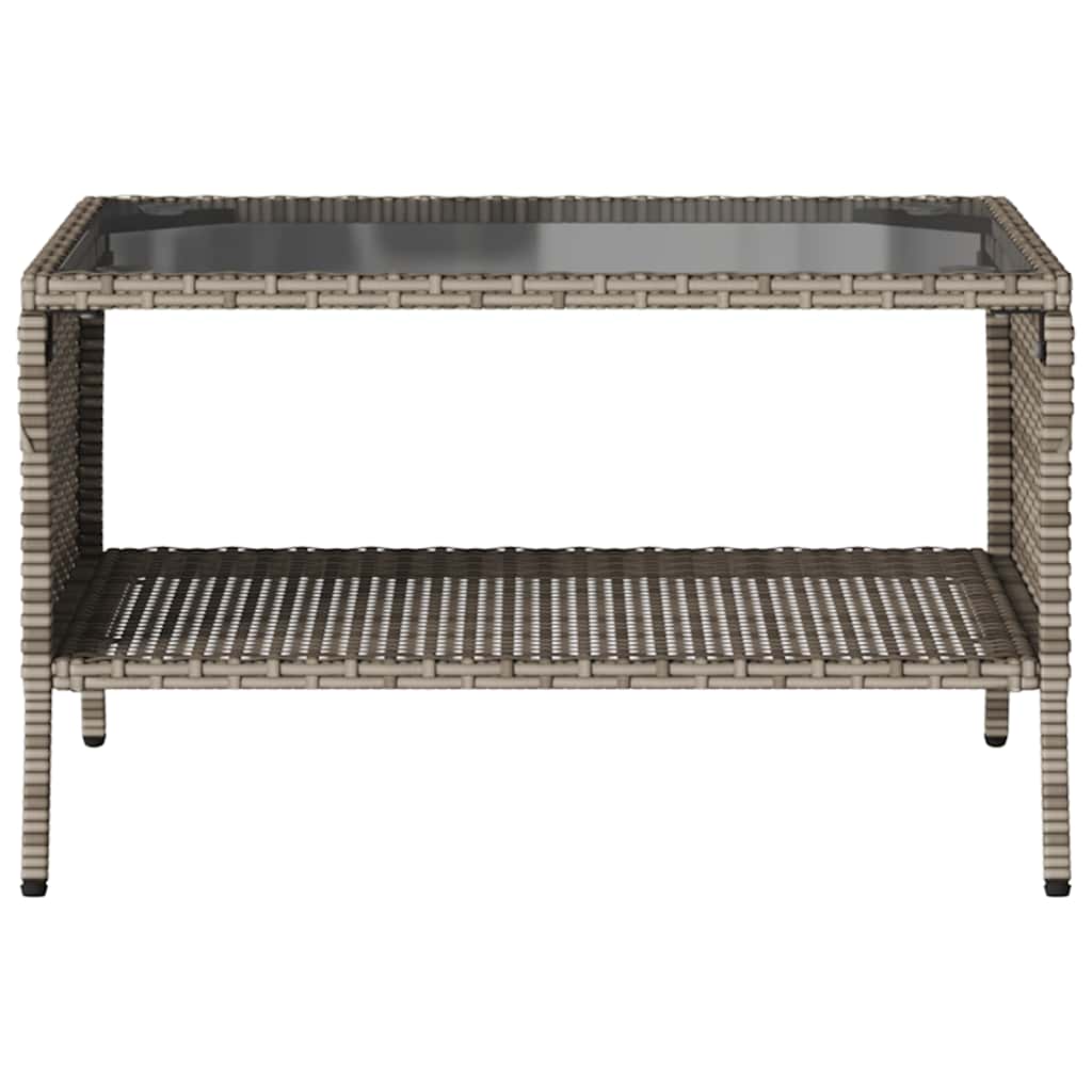 Tuinbank 2-zits met kussens & tafel poly rattan grijs is nu te koop bij PeponiXL, paradijselijk wonen!