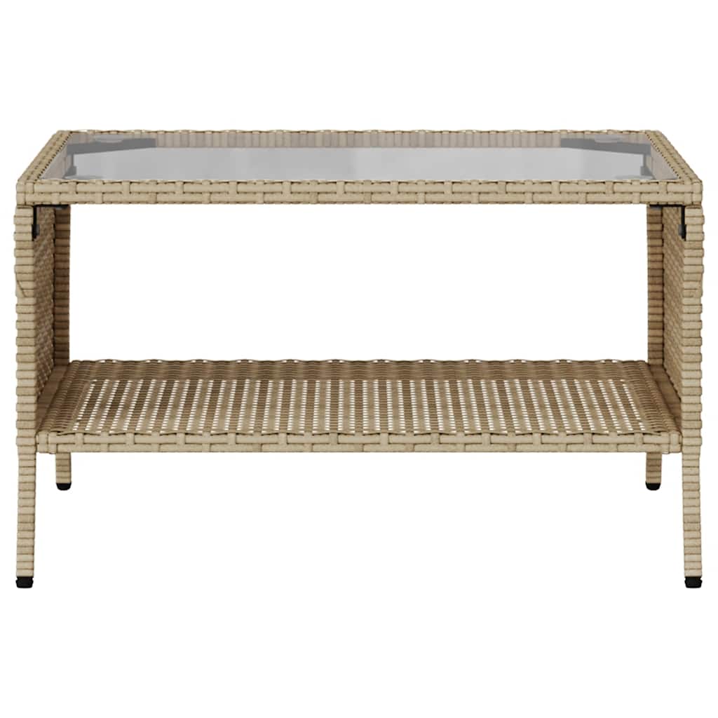 Tuinbank 2-zits met kussens & tafel poly rattan beige is nu te koop bij PeponiXL, paradijselijk wonen!