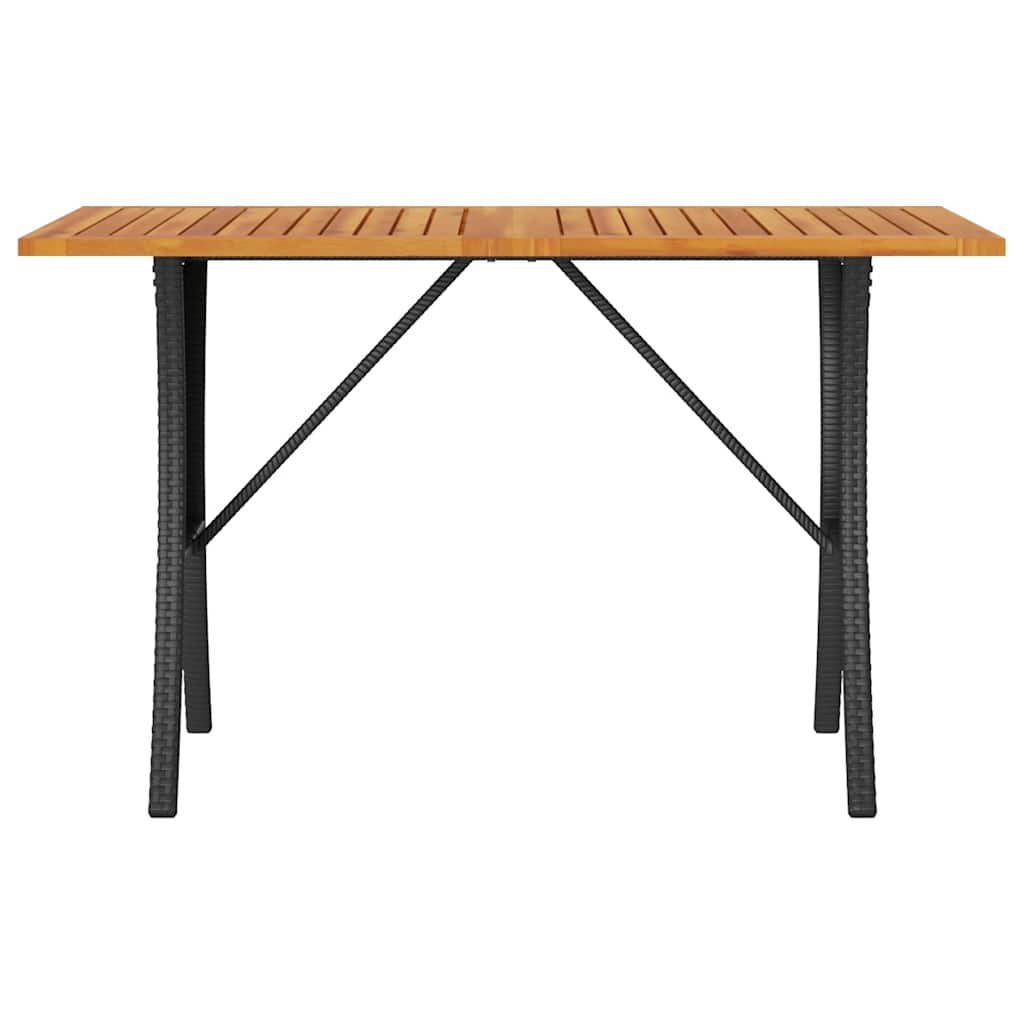 Tuinbank 3-zits met kussens & tafel poly rattan zwart is nu te koop bij PeponiXL, paradijselijk wonen!