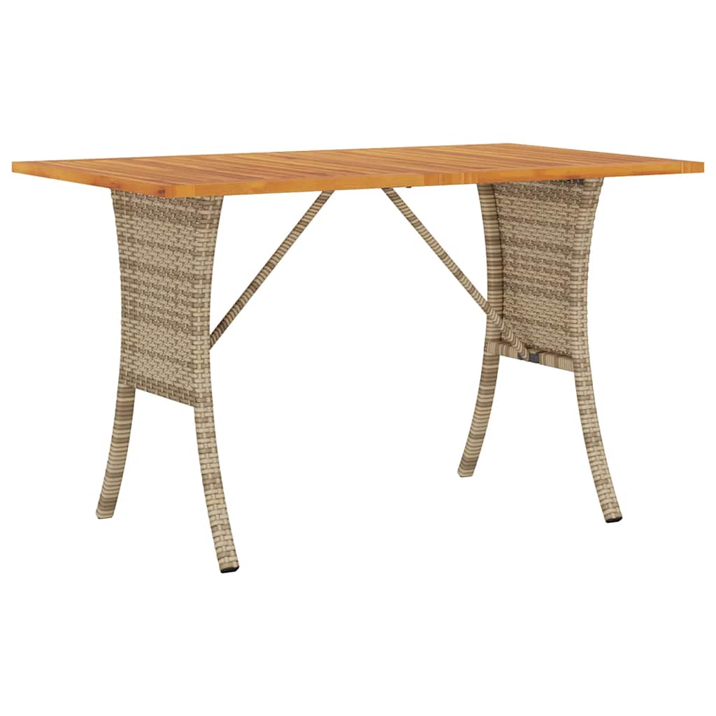 Tuinbank 3-zits met kussens & tafel poly rattan beige is nu te koop bij PeponiXL, paradijselijk wonen!