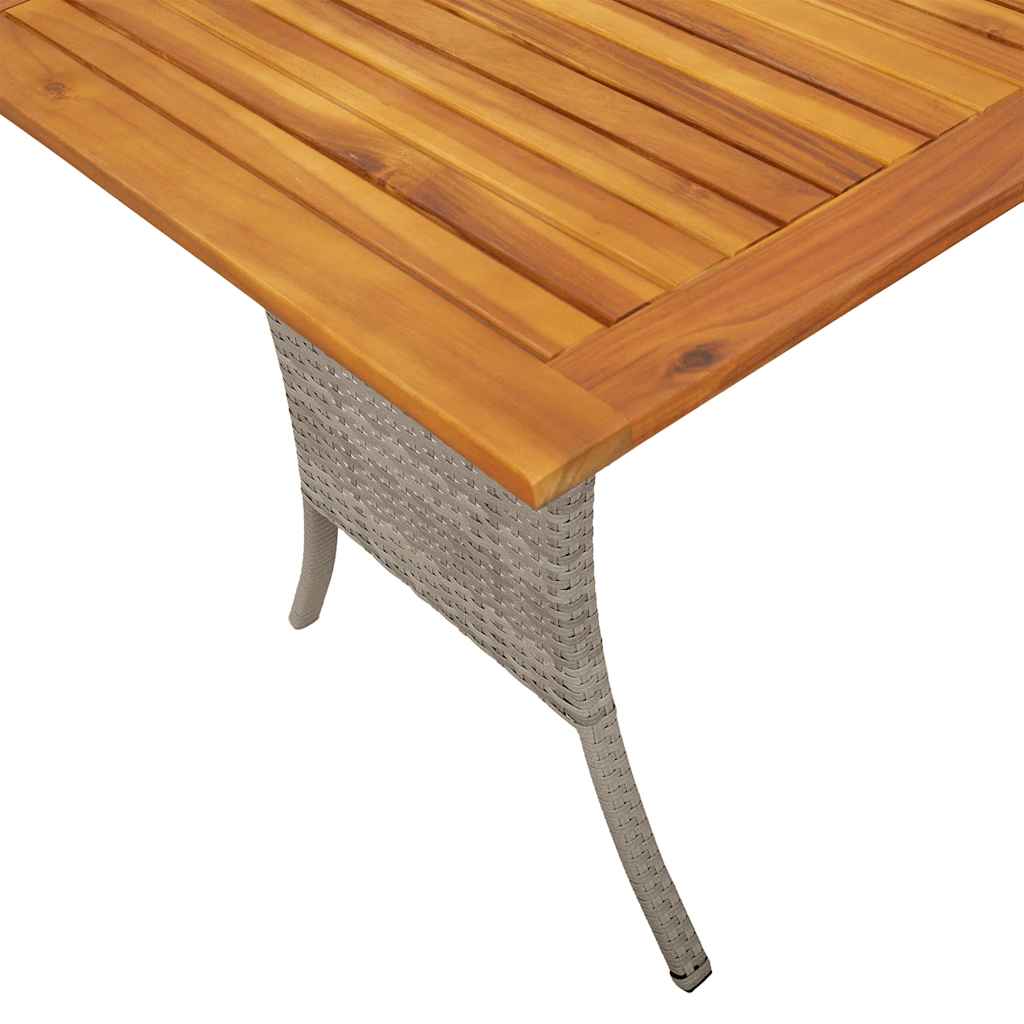 Tuinbank 3-zits met kussens & tafel poly rattan lichtgrijs is nu te koop bij PeponiXL, paradijselijk wonen!