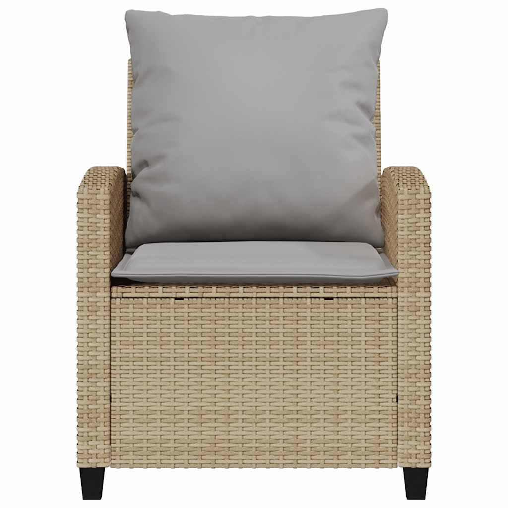 4-delige tuinbankset met kussens beige polyrotan is nu te koop bij PeponiXL, paradijselijk wonen!