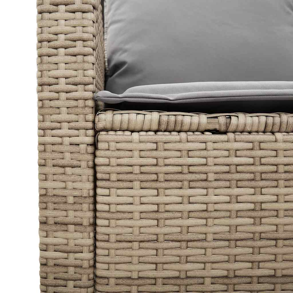 4-delige tuinbankset met kussens beige polyrotan is nu te koop bij PeponiXL, paradijselijk wonen!
