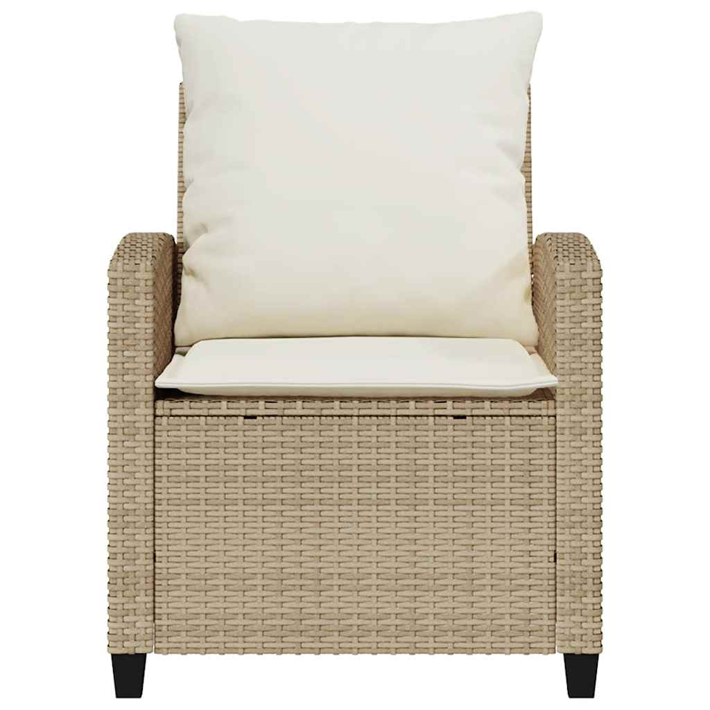 4-delige tuinbankset met kussens beige polyrotan is nu te koop bij PeponiXL, paradijselijk wonen!
