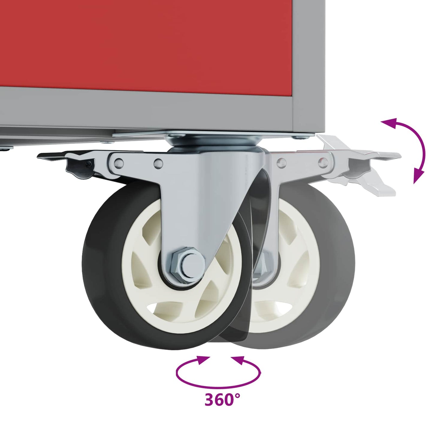 Werk Cabinet met lade 3 pcs Zwart en Grijs 150 x 55 x 85 cm
