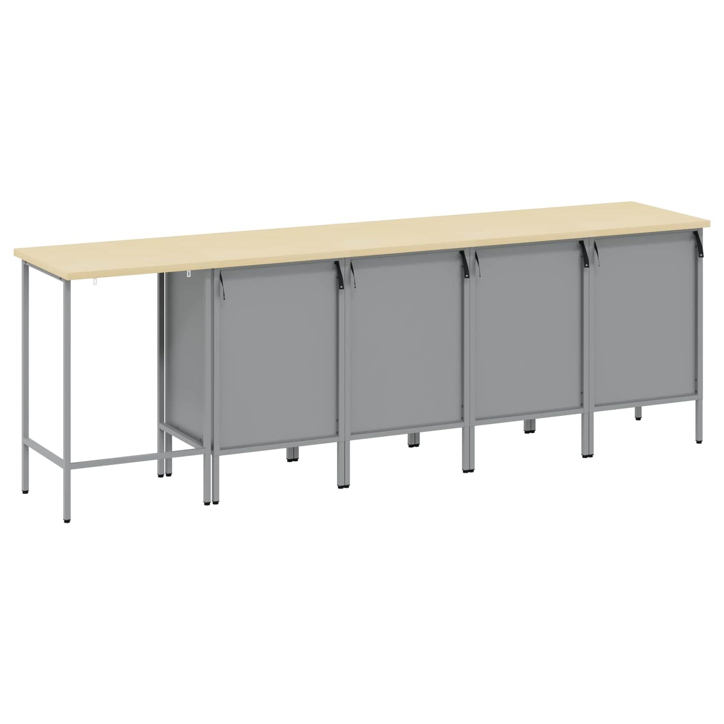Werkkast set met lade met opslag met slot 5 pcs Rood en Grijs is nu te koop bij PeponiXL, paradijselijk wonen!