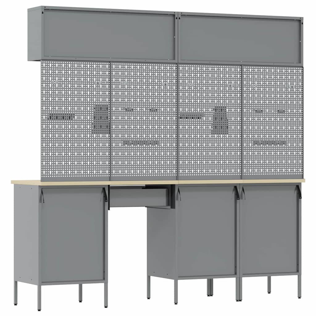 Werkkast set met lade met opslag met slot 10 pcs Zwart is nu te koop bij PeponiXL, paradijselijk wonen!