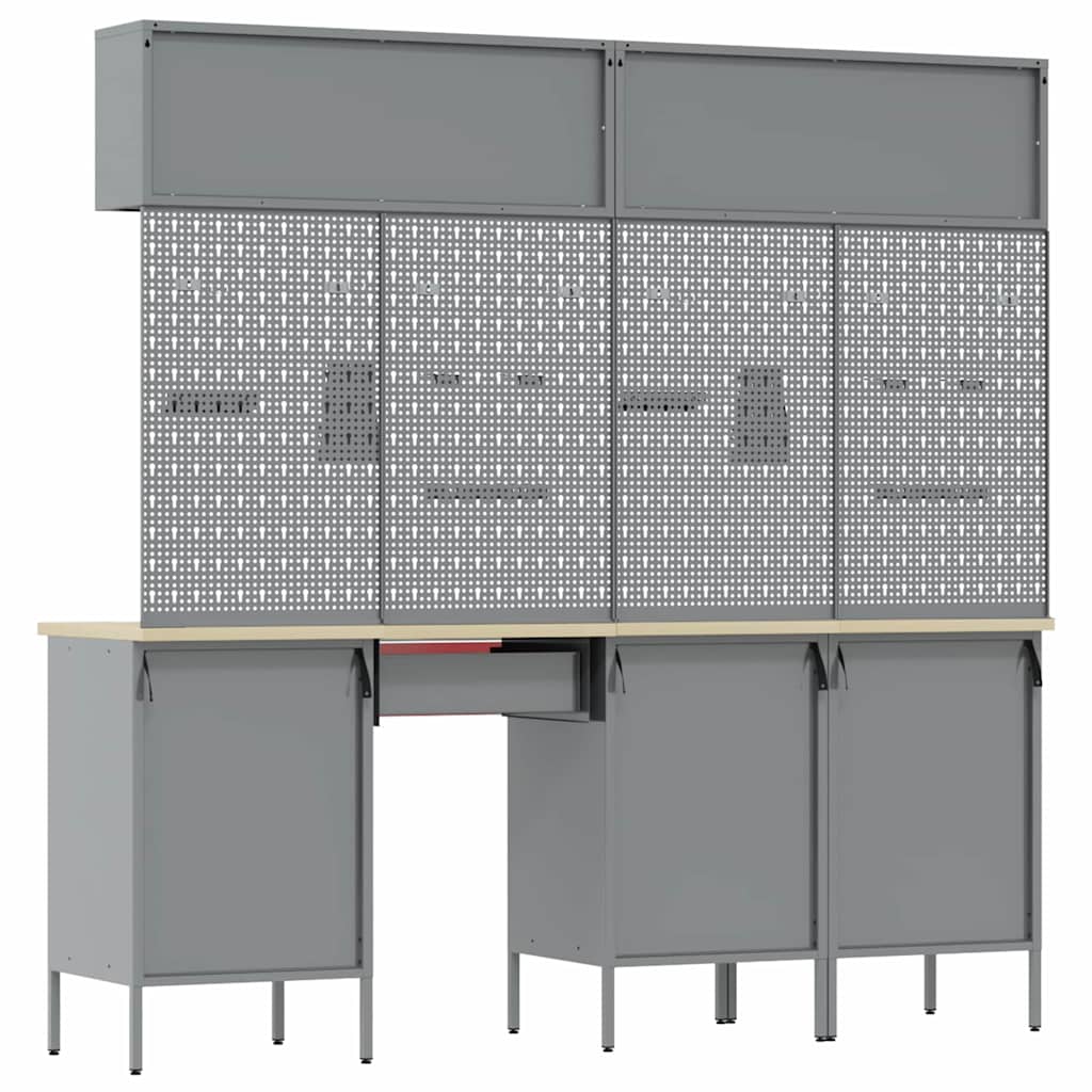 Werkkast set met lade met opslag met slot 10 pcs Rood is nu te koop bij PeponiXL, paradijselijk wonen!