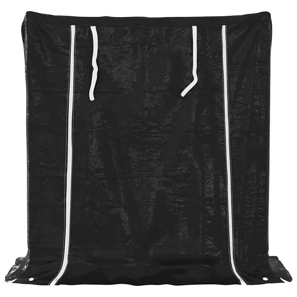 Haardhoutrek met regenhoes 100,5x40,5x110,5 cm staal is nu te koop bij PeponiXL, paradijselijk wonen!