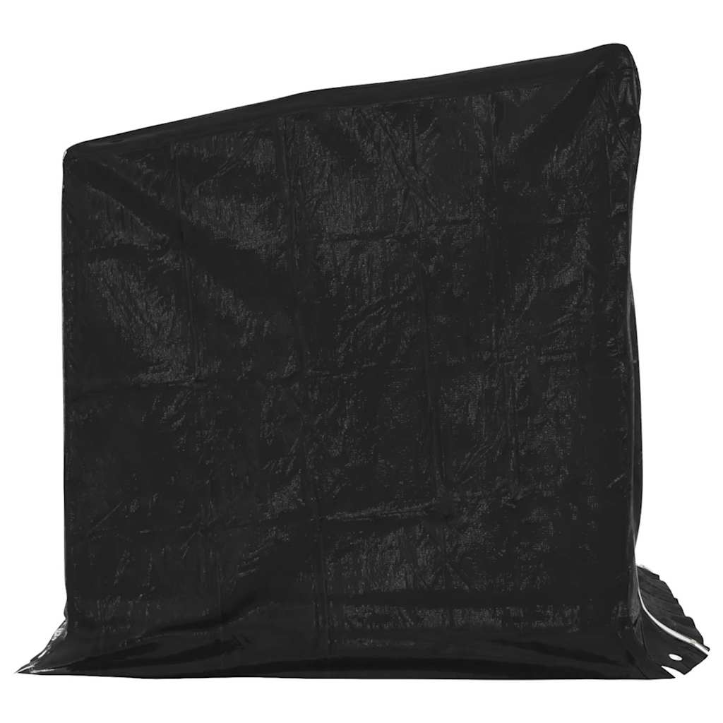 Haardhoutrek met regenhoes 100,5x100,5x110,5 cm staal is nu te koop bij PeponiXL, paradijselijk wonen!