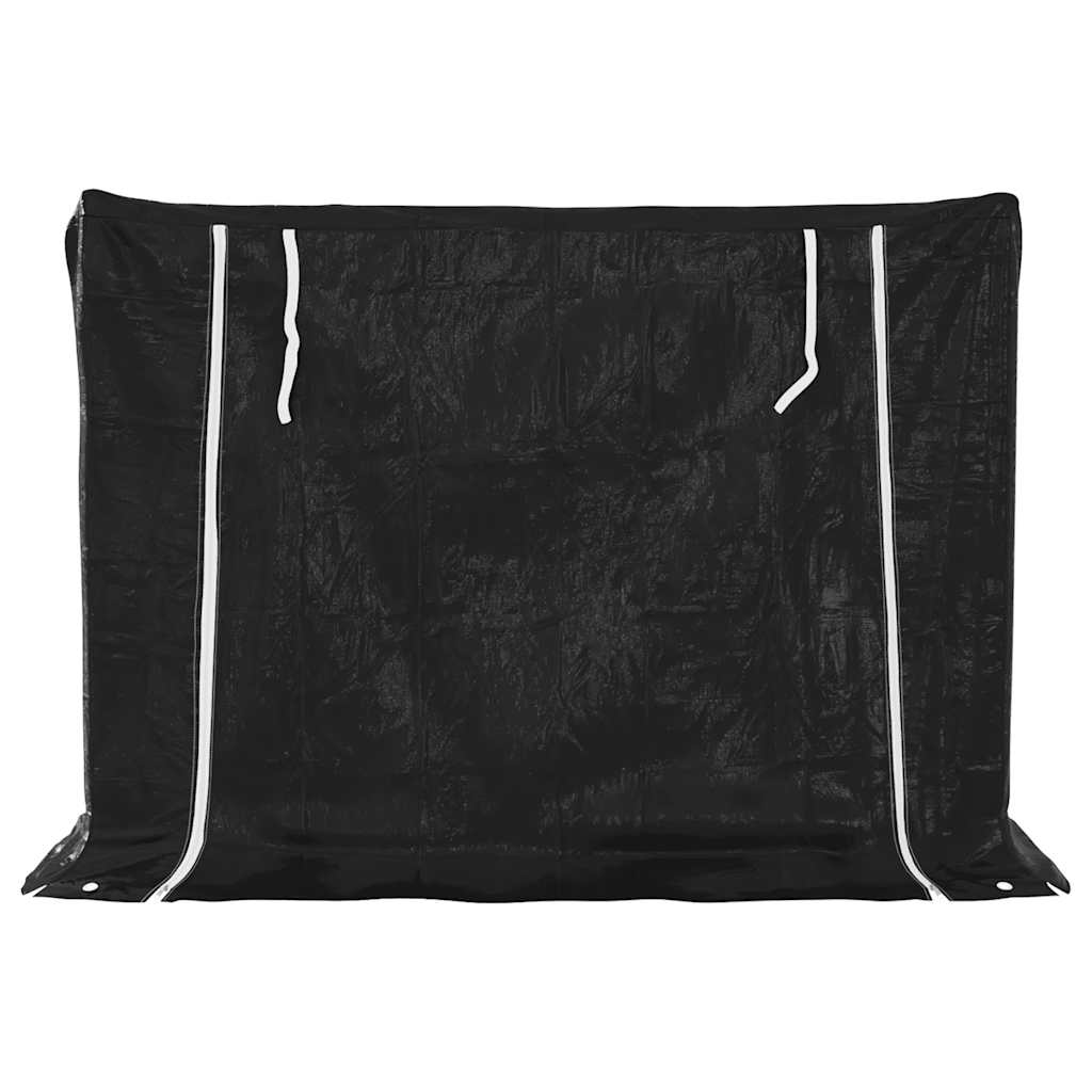 Haardhoutrek met regenhoes 151x60,5x110,5 cm staal is nu te koop bij PeponiXL, paradijselijk wonen!