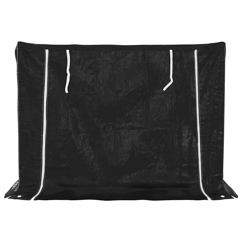 Haardhoutrek met regenhoes 151x80,5x110,5 cm staal is nu te koop bij PeponiXL, paradijselijk wonen!