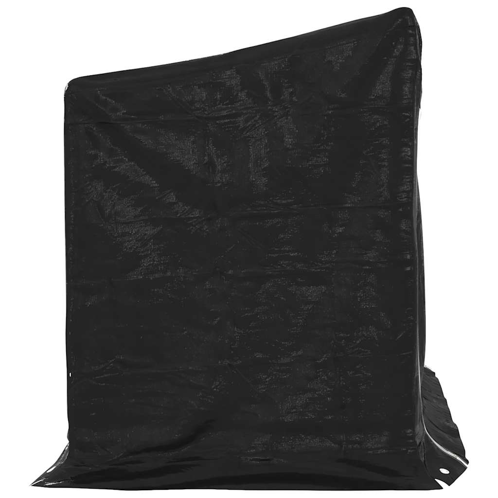 Haardhoutrek met regenhoes 151x80,5x110,5 cm staal is nu te koop bij PeponiXL, paradijselijk wonen!