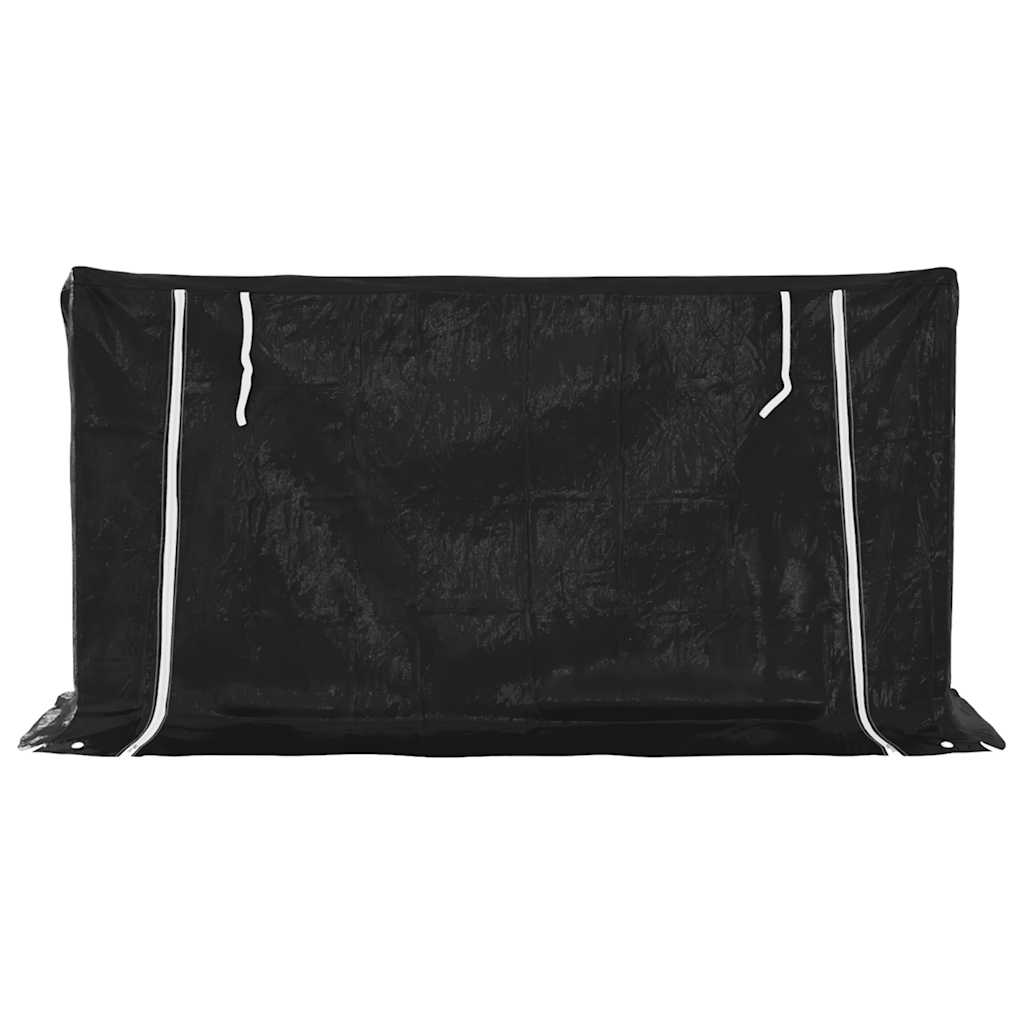Haardhoutrek met regenhoes 200,5x60,5x110,5 cm staal is nu te koop bij PeponiXL, paradijselijk wonen!