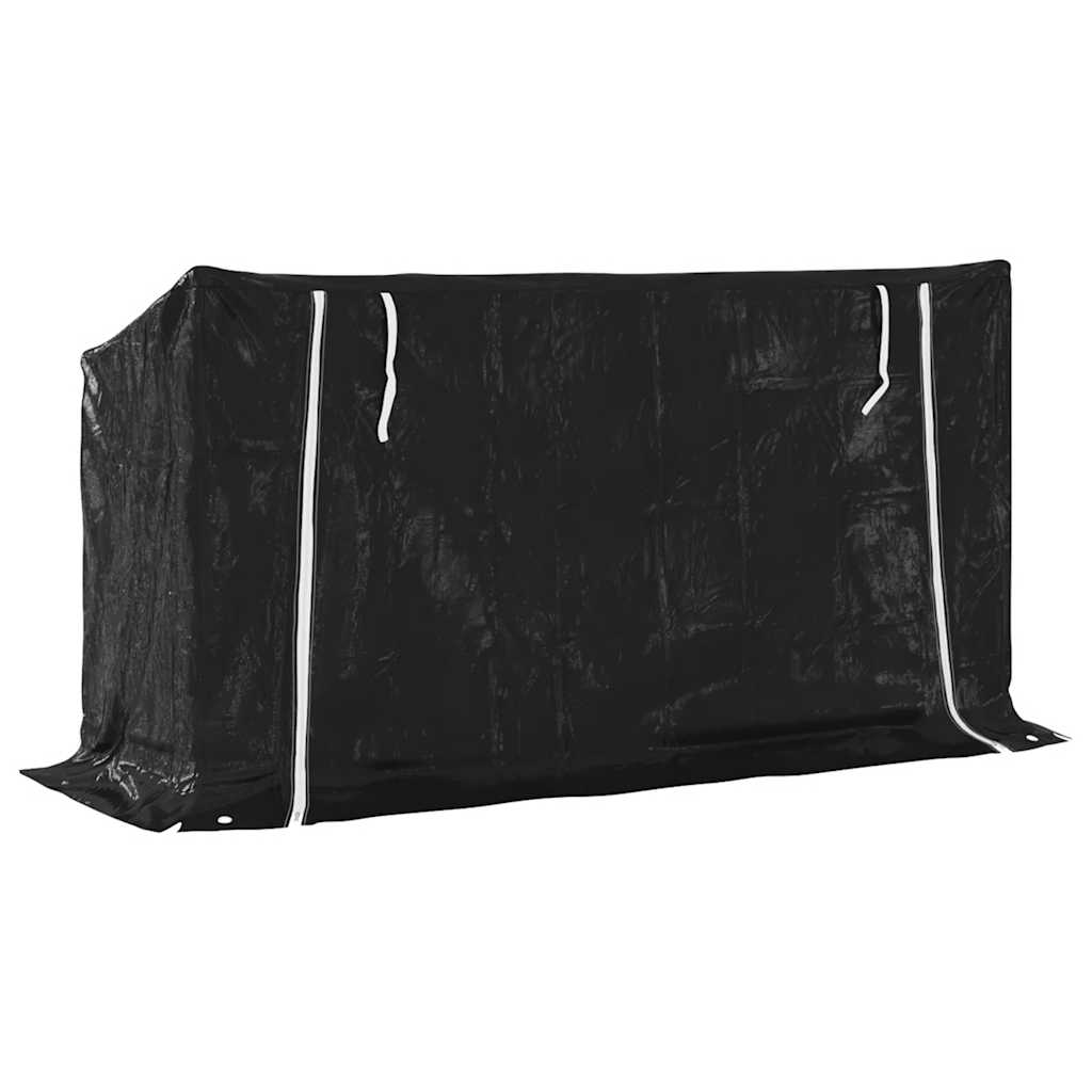 Haardhoutrek met regenhoes 200,5x60,5x110,5 cm staal is nu te koop bij PeponiXL, paradijselijk wonen!