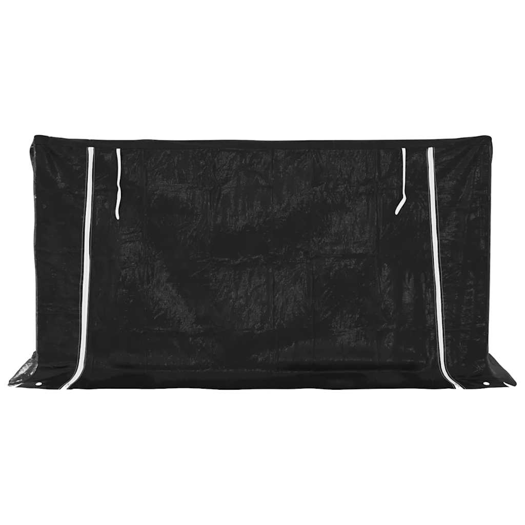 Haardhoutrek met regenhoes 200,5x80,5x110,5 cm staal is nu te koop bij PeponiXL, paradijselijk wonen!